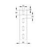 Profilsín perforált 2m U-profil 22mm x 50mm szalaghorganyzott acél 2mm-va/anyag U 50/2000 Niedax